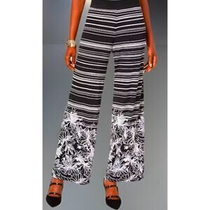 Alfani Wide Leg Palazzo Pants Boho Floral Festival Flowy Geometric Classic Large